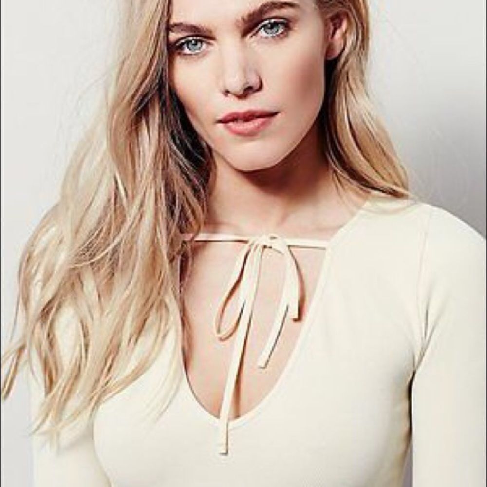 Free People Cream Long Sleeve